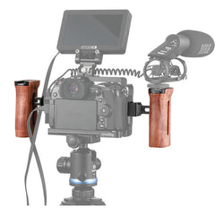 SmallRig Wooden Side Handle with NATO Clamp 2187B