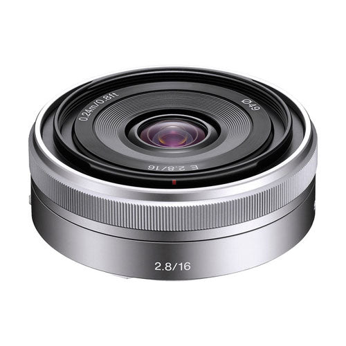 Sony E 16mm f/2.8 Lens (Silver) 