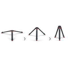 Sachtler System FSB 4 Fluid Head with Sideload Plate, Flowtech 75 Carbon Fiber Tripod with Mid-Level Spreader