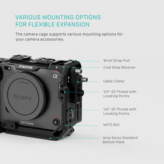 Full Camera Cage V2 for Sony FX3 & FX30 (Titanium Gray)