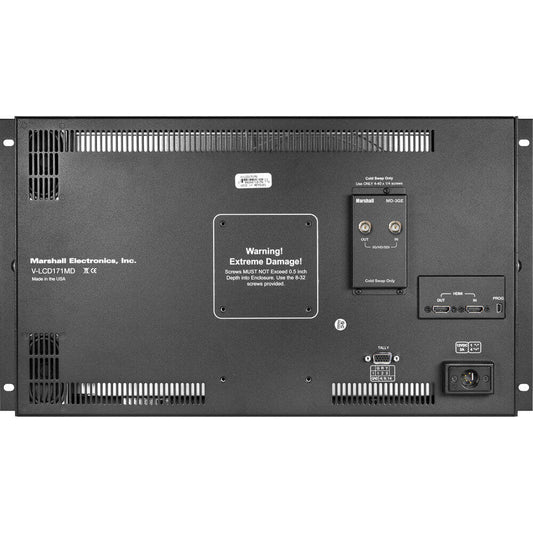 Marshall Electronics V-LCD171MD 17.3" Full HD Rackmount Monitor with MD-3GE Module