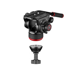 Manfrotto 504X Fluid Video Head with Alu Twin leg tripod GS