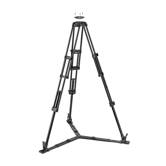 Manfrotto 504X Fluid Video Head with Alu Twin leg tripod GS