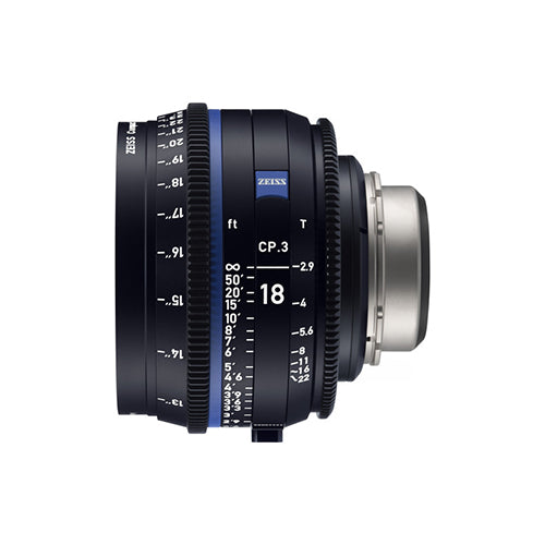 ZEISS CP.3 18mm T2.9 Compact Prime Lens (PL Mount, Meters)