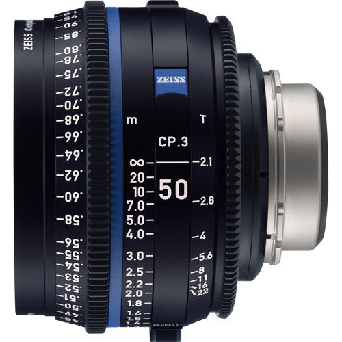Zeiss CP.3 50mm T2.1 Compact Prime Lens (PL Mount, Meters)