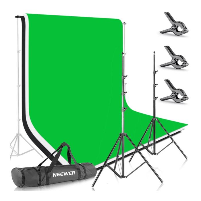 NEEWER 8.5x10FT/2.6x3M Background Stand Support System with Backdrop 
