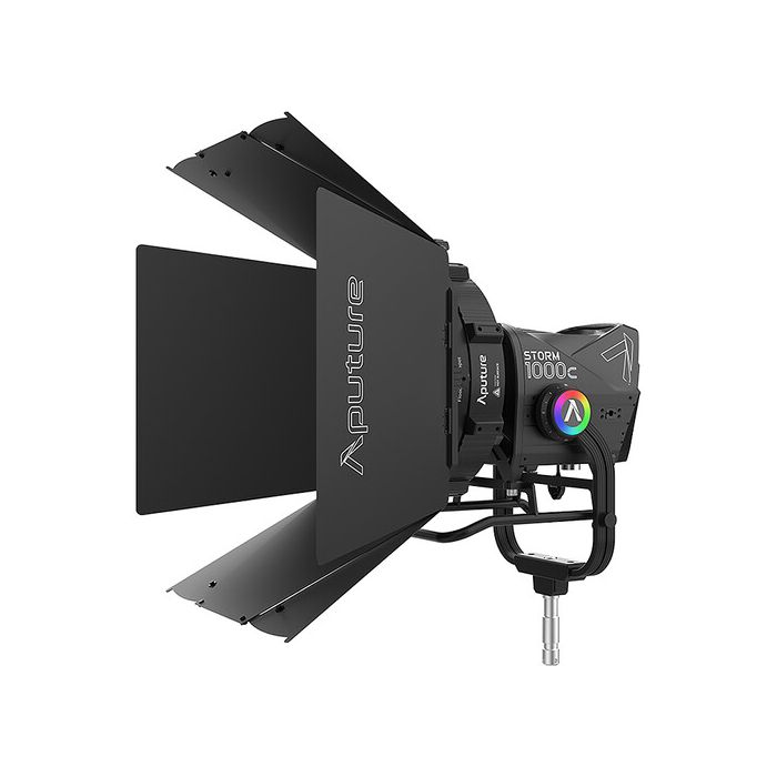 Aputure STORM 1000c Cine Kit with Skid Support, Fresnel, and Barndoors