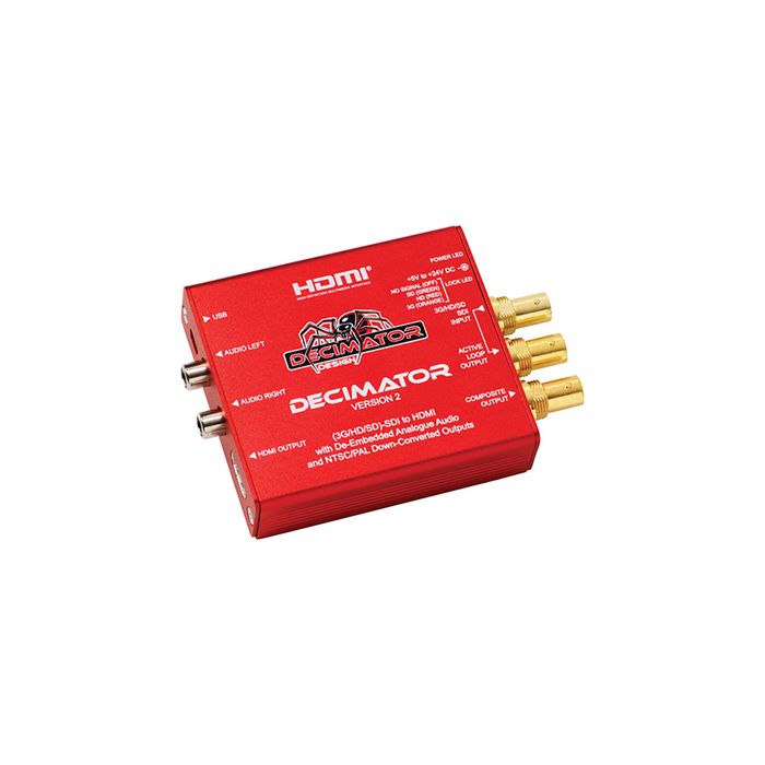 DECIMATOR 2 3G HD SD SDI to HDMI Converter with Built In NTSC PAL Downscaler Analog Audio Outputs Dubai Abu Dhabi UAE AFRICA UBMS