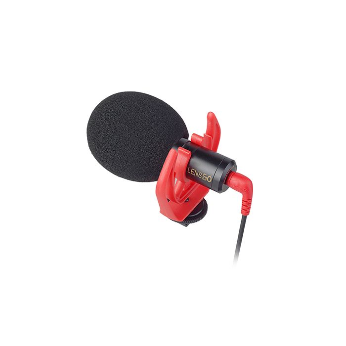 LENSGO LYM-DMM1 Cardioid Directional Condenser Microphone Universal With Sponge Windshield Shockproof Video Microphone