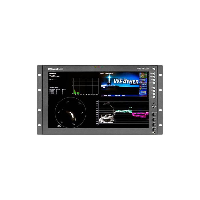 Marshall Electronics 17.3" Rack Mount Dual Link/Waveform Monitor with In-Monitor Display