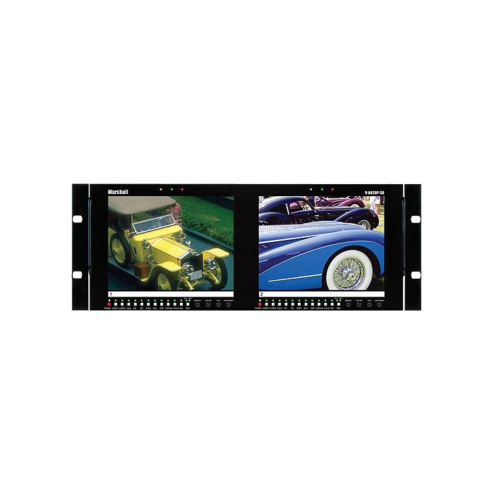 Marshall Electronics V-R82DP-SD Dual Rack-Mountable 8.4" LCDs