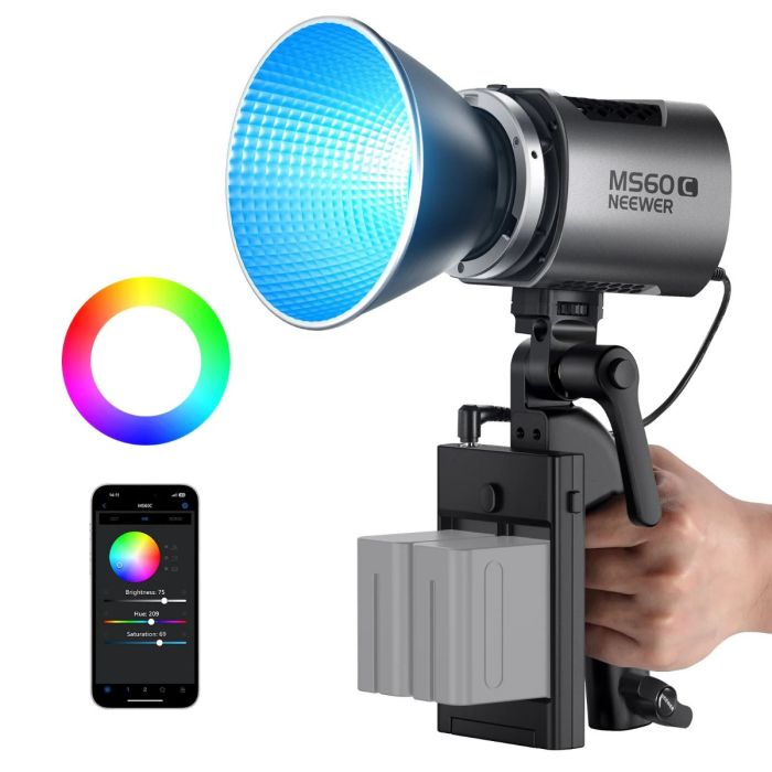 NEEWER MS60C RGB LED VIDEO LIGHT WITH APP CONTROL (EU) (10102254)