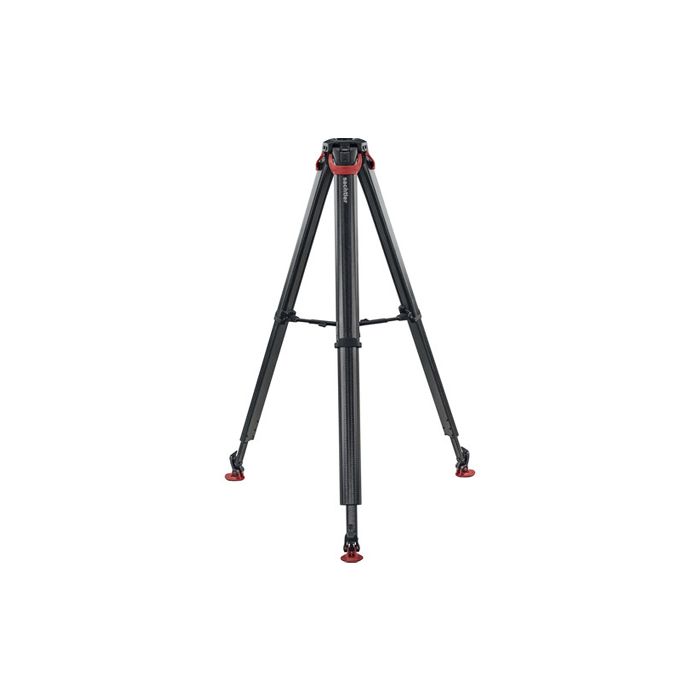 Sachtler Flowtech 75 MS Carbon Fiber Tripod with Mid-Level Spreader and Rubber Feet 