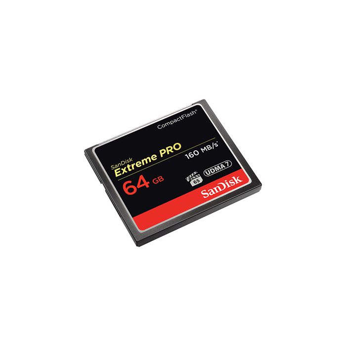 SanDisk 64GB Extreme Pro CompactFlash Memory Card (160MB/s)
