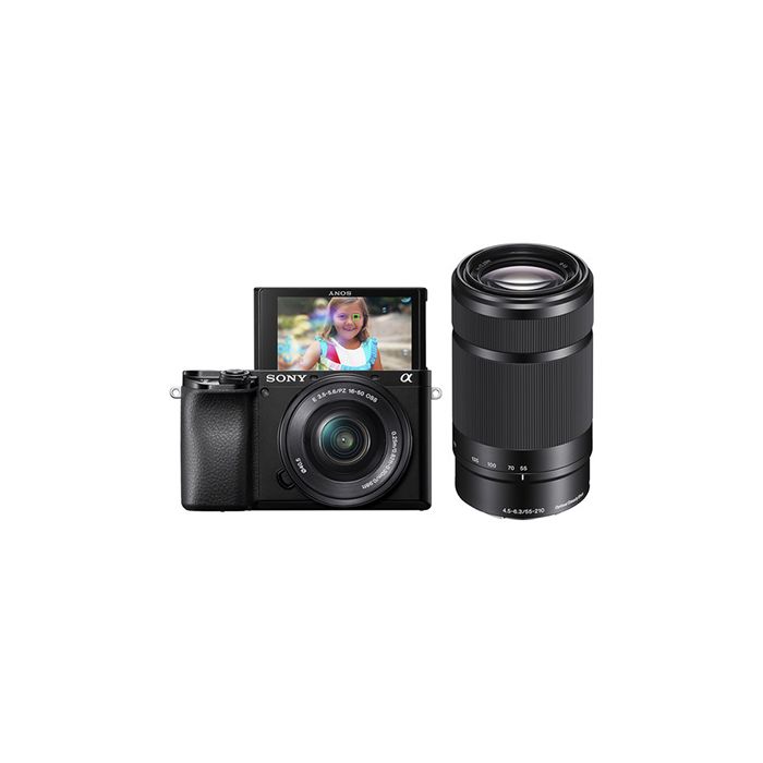 Sony Alpha a6100 Mirrorless Digital Camera with 16-50mm and 55-210mm Lenses
