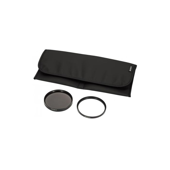  Sony VF-72CPK 72mm Filter Kit - consists of: Circular Polarizer, UV Protector Filter and Pouch