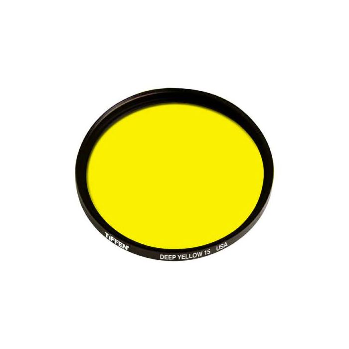 Tiffen 67mm Deep Yellow #15 Glass Filter for Black & White Film