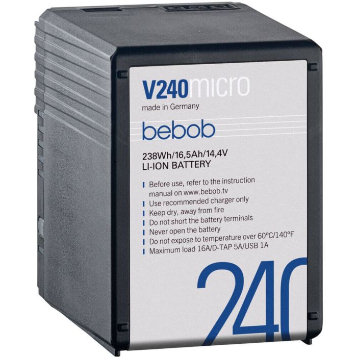 Bebob V240 Micro V-Mount 14.4V 238Wh Li-Ion Battery