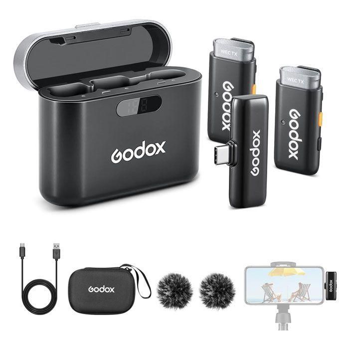 Godox WES2 2-Person Wireless Microphone System USB Type C