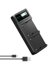 NEEWER Sony NP-F Dual USB Battery Charger for F550/F750/F970