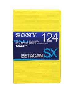 Sony BCT-124SXLA 124-Minute Betacam SX Video Cassette, Large