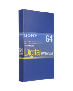 Sony BCT-D64L 64 Minute Digital Betacam Video Cassette in Album Case (Large)