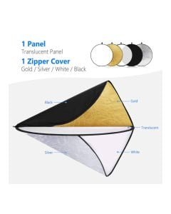 NEEWER 5-in-1 Collapsible Light Reflector