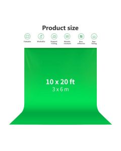 NEEWER 3x6M /10x20Ft Collapsible Backdrop Green 