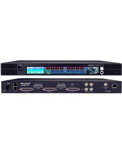 Marshall Electronics AR-DM61-BT-64DT Rackmount Multichannel Digital Audio Monitor with 64-Channel Dante Module