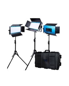 Dracast LED1000 X Series Bi-Color LED 3 Light Kit with Injection Molded Travel Case
