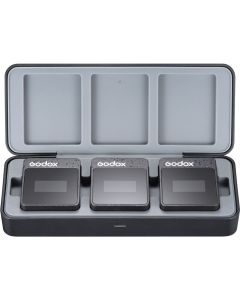 Godox MoveLink II M2 Dual 2.4GHz Wireless Microphone System for Cameras (2.4 GHz, Black)
