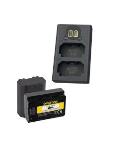 Patona 2x NP-FZ100, 2280mAh, 7.2V with Dual LCD USB Charger, 500mA, 8.4V