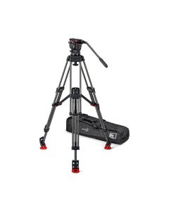 Sachtler FSB 10 Mk II 100mm Touch & Go Head with ENG 2 Carbon Fiber Tripod System (Mid-Level Spreader)