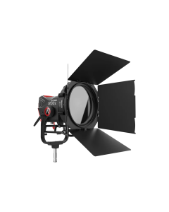 Aputure STORM 1200x Cine kit with CF12 Fresnel, CF12 Barn Doors, and Skid base