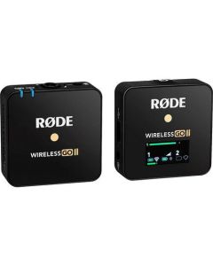 Rode WirelessGO II Single Compact Digital Wireless Microphone System/Recorder (Black)