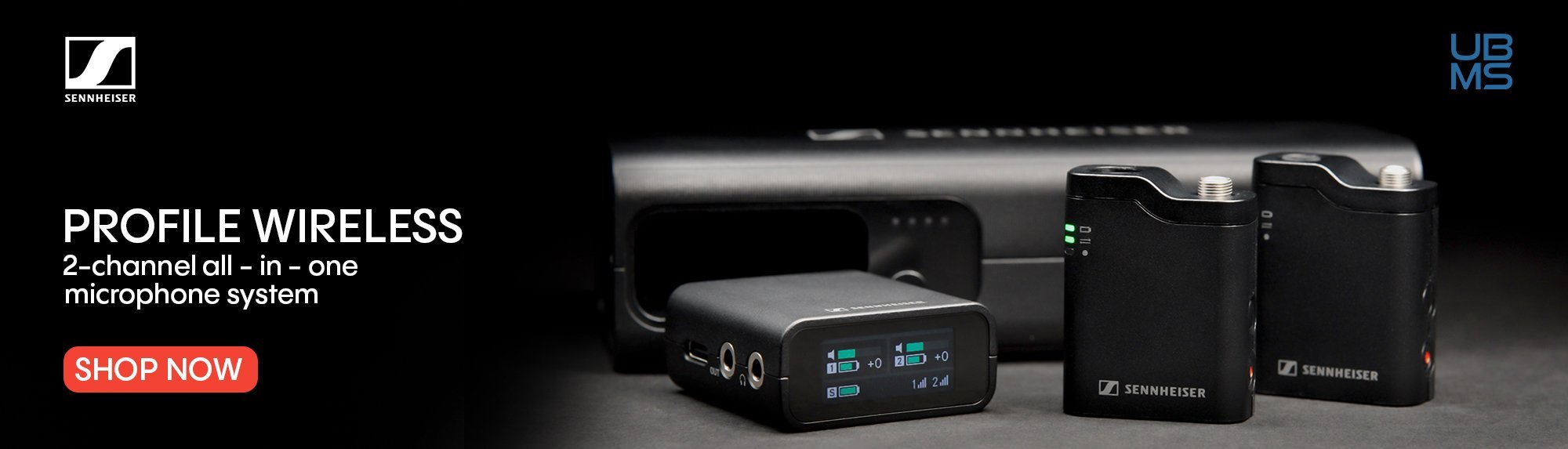 Sennheiser 2-Channel All-In-One Wireless Microphone