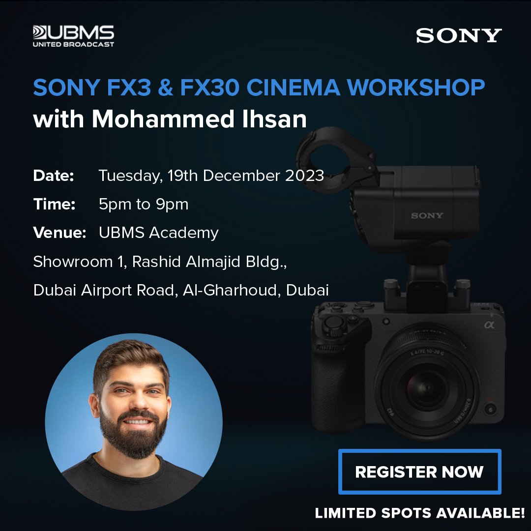 Sony Fx3 Workshop at UBMS Academy